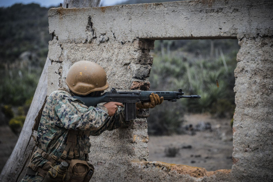Soldado Dragoneante del Batallón de Alumnos de la Escuela de Suboficiales. Foto Ejército de Chile