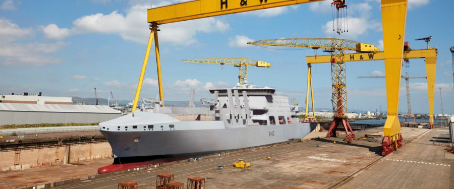 Recreación de un buque del programa FSS construido por el equipo de Navantia. Imagen BMT