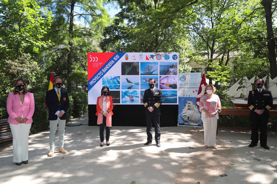 Presentación del proyecto Bandera 1519. Foto Ministerio de Defensa