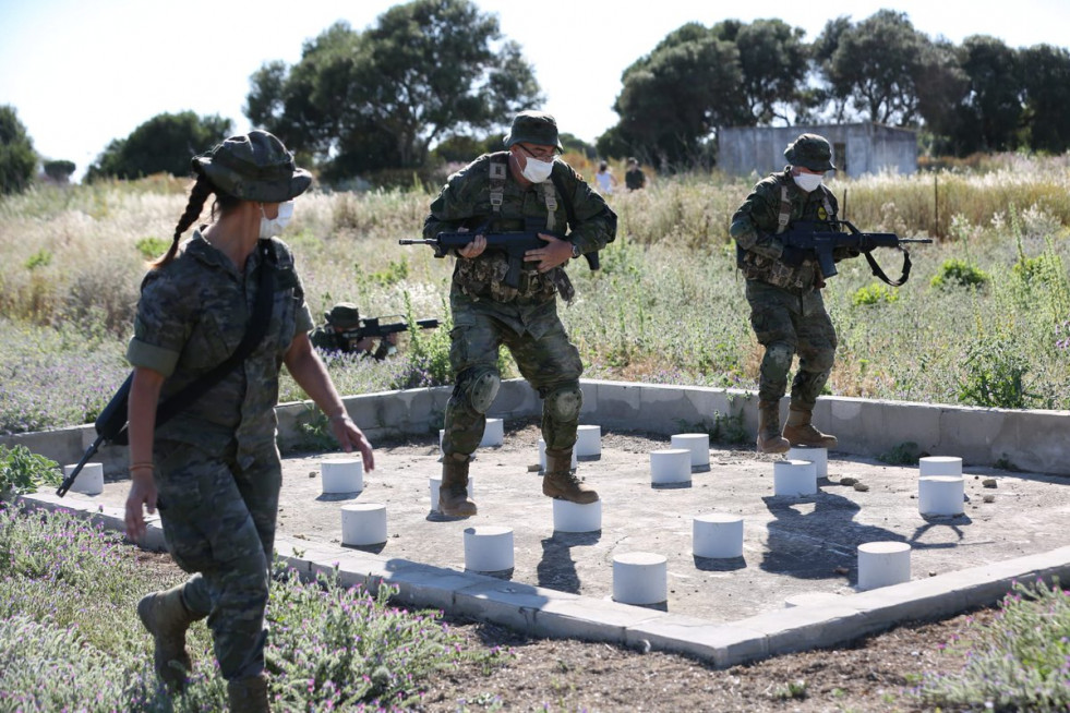 Militares se adiestran en un ejercicio. Foto Ejército de Tierra