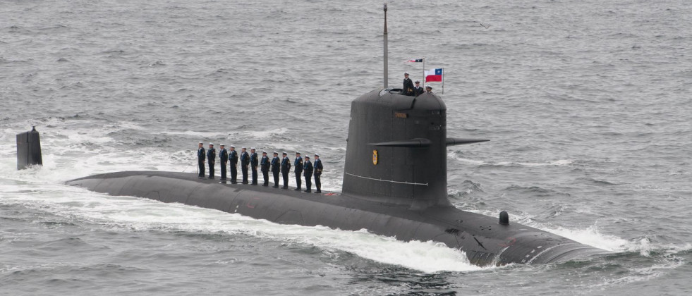Submarino SS-22 General Carrera. Foto Armada de Chile