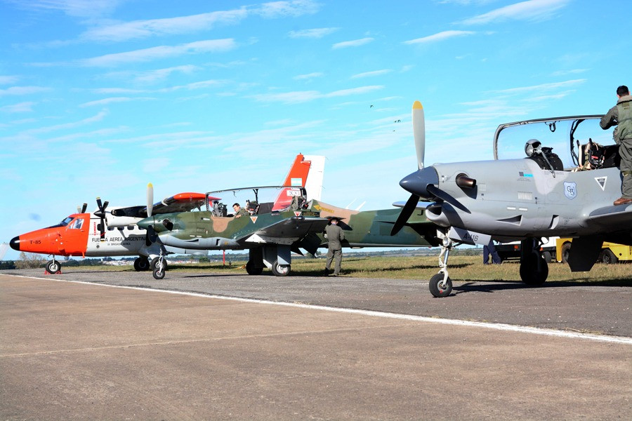 Aeronaves desplegadas durante el ejercicio. Foto FAA