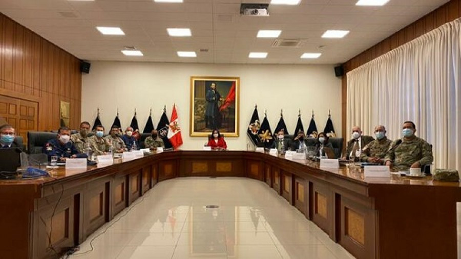 Sustentación de los proyectos de ley de incremento del fondo y ascensos del personal subalterno. Foto Min. Defensa de Perú