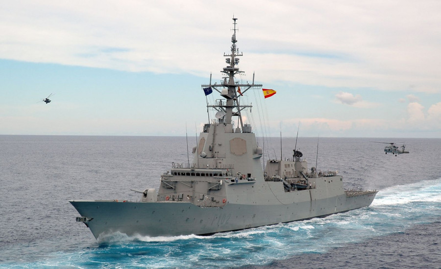 Fragata Almirante Juan de Borbón. Foto Armada española