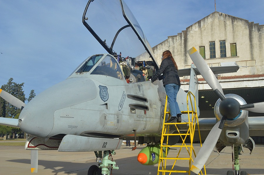 El POD de Invap instalado en el IA-58 Pucará Fénix. Foto FAA