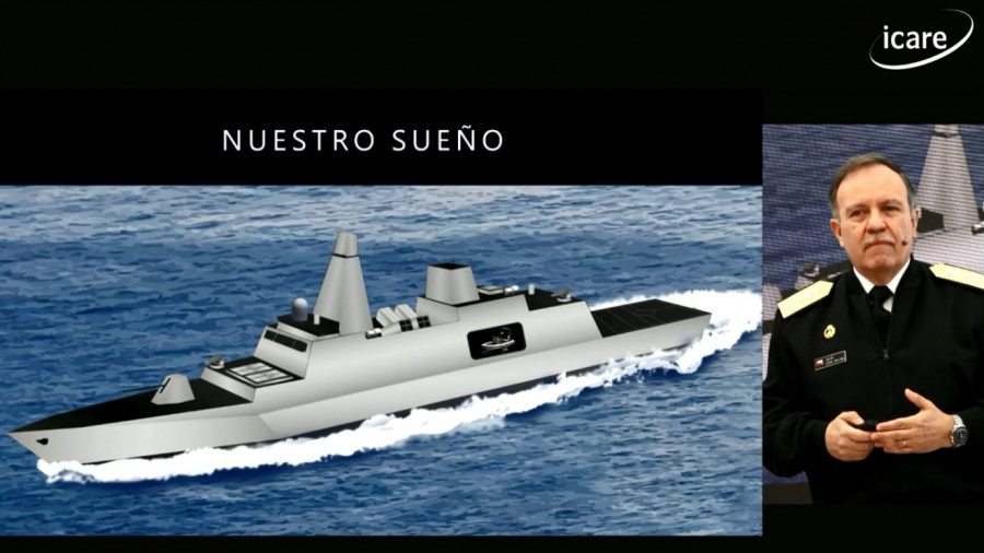 Almirante Julio Leiva. Imagen Icare TV
