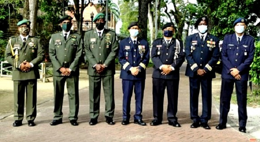 El nuevo Alto Mando militar de Surinam. Foto Ministerie van Defensie