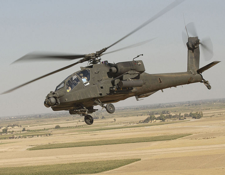 Helicóptero AH-64 Apache. Foto Boeing