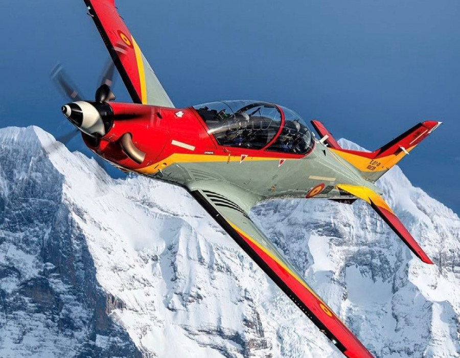Avión entrenador PC-21. Foto Ejército del Aire