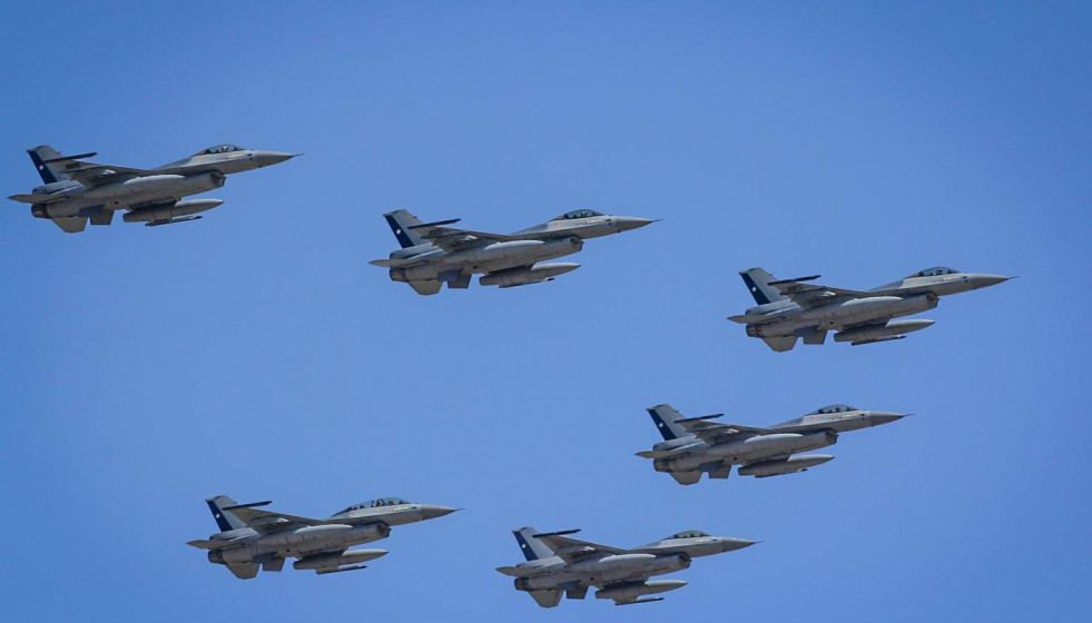 Escuadrilla de F-16 de la FACh. Foto FACh