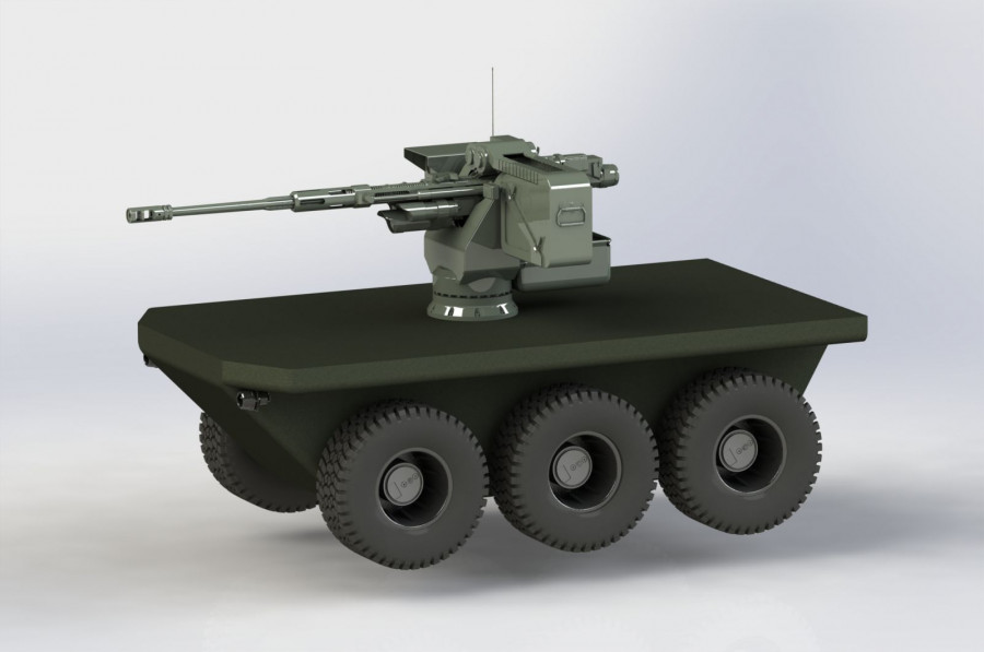 Recreación del UGV Alano. Foto Einsa