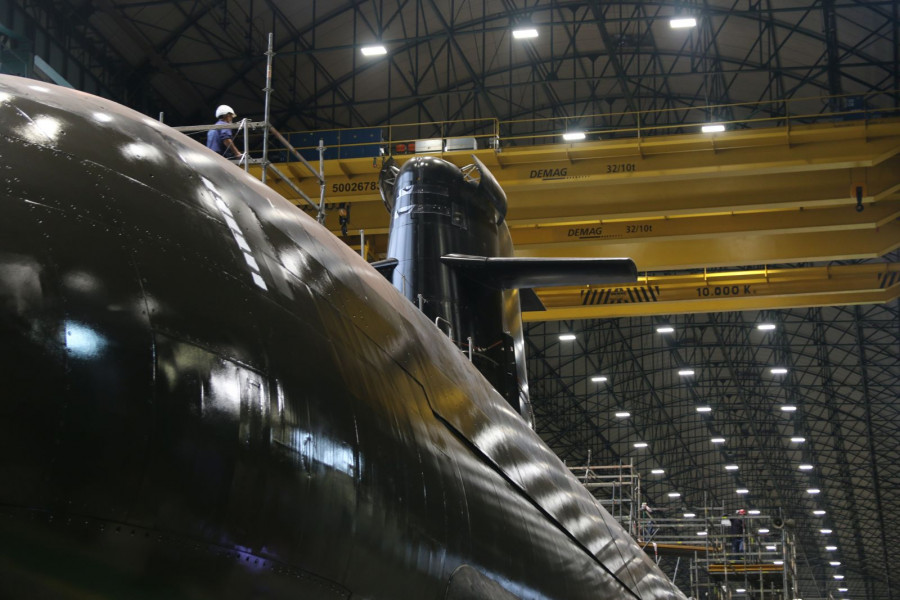 Submarino S-80 en construcción. Foto Ginés Soriano Forte  Infodefensa.com