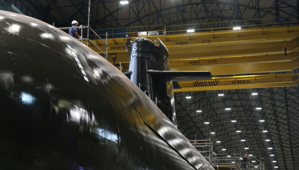 Submarino S-80 en construcción. Foto Ginés Soriano Forte  Infodefensa.com