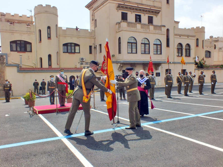 Acto de constitución del Regimiento de Infantería Barcelona 63. Foto Ejército de Tierra