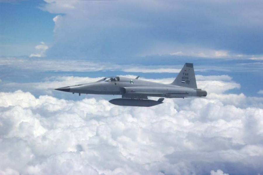Caza F-5E de la Fuerza Aérea Hondureña. Foto Secretaría de Defensa de Honduras