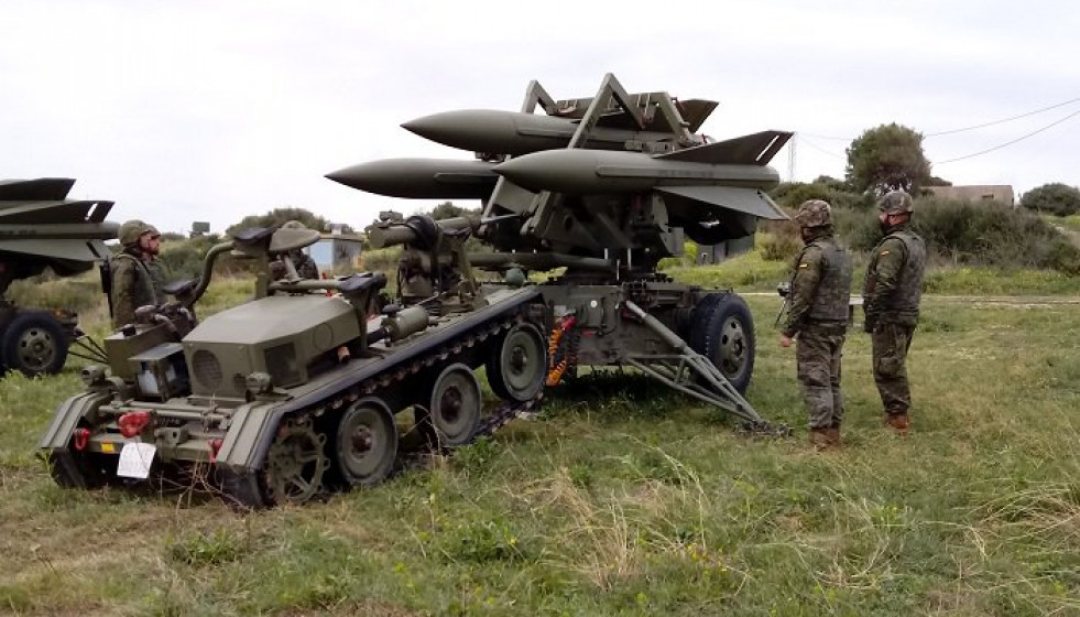 Batería de misiles Hawk. Foto Ejército de Tierra