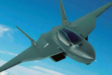 Posible aspecto del futuro avión de combate del programa FCAS. Imagen Airbus