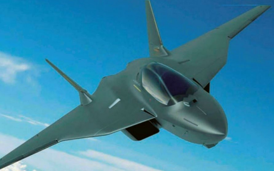 Posible aspecto del futuro avión de combate del programa FCAS. Imagen Airbus