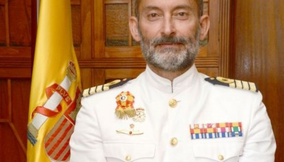 Capitán de navío Ernesto Zarco, jefe del Arma Submarina. Foto Armada española