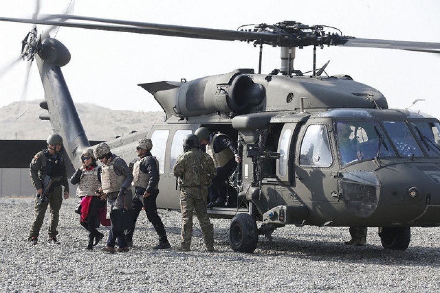 Visita de la ministra de Defensa, Margarita Robles, a las tropas en Afganistán. Foto Ministerio de Defensa
