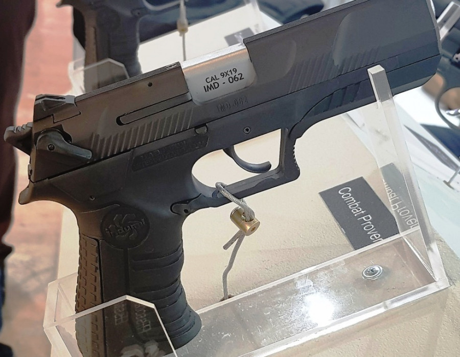 Pistola Córdova fabricada por la empresa colombiana Indumil. Fotos Infodefensa.com