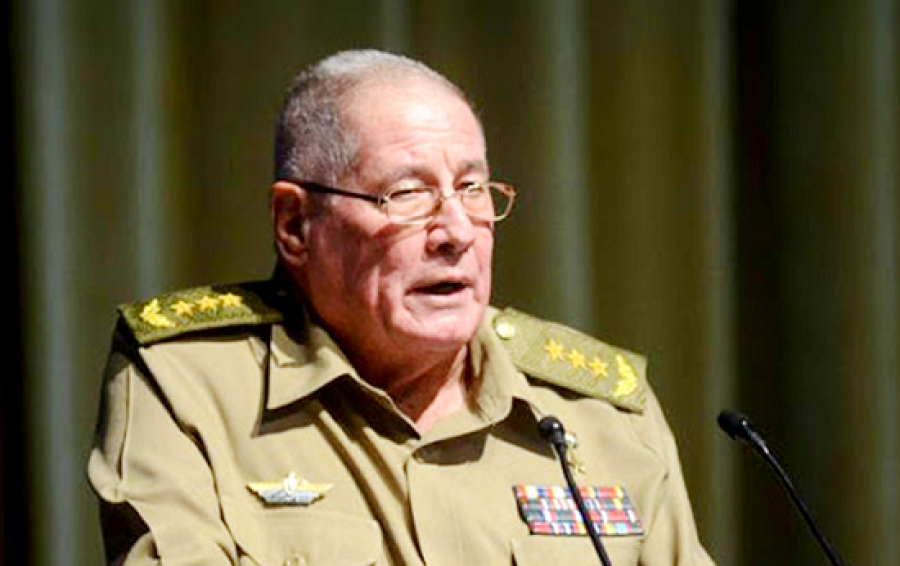 General de Cuerpo de Ejército Alvaro López Miera. Foto Agencia Cubana de Noticias