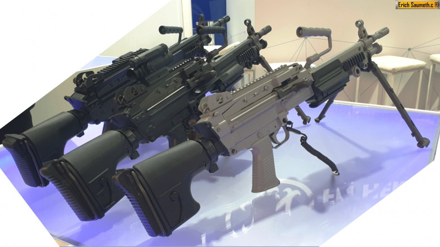 Ametralladoras FN Herstal SA Mini 5.56 Mk3. Foto Infodefensa.com