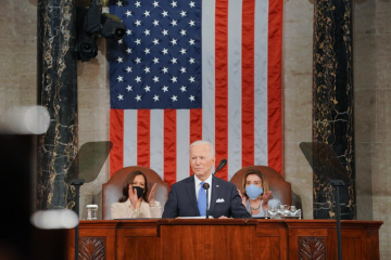 El presidente de EEUU, Joe Biden, ante el Congreso. Foto Casa Blanca