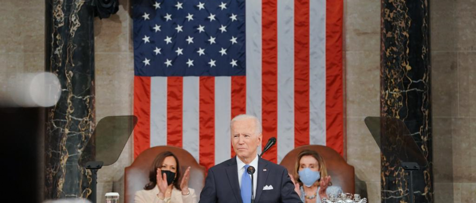 El presidente de EEUU, Joe Biden, ante el Congreso. Foto Casa Blanca