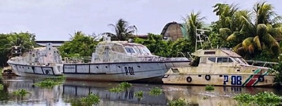 Dos patrulleros Rodman tipo 101 y un tipo 55 de la Marine de Surinam. Foto Ministerie van Defensie