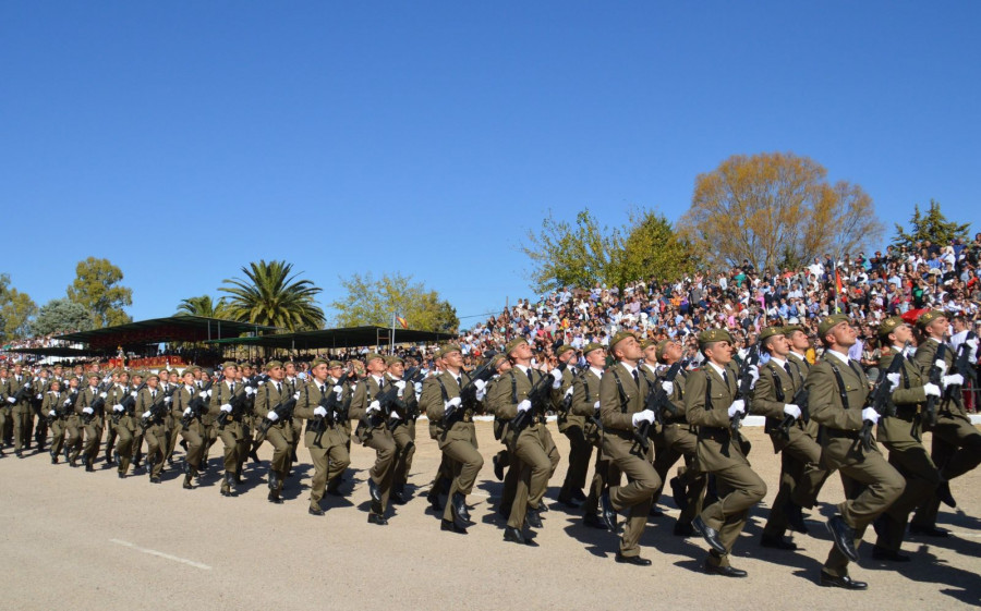 Alumnos del Centro de Formación de Tropa de Cáceres. Foto Ejército de Tierra