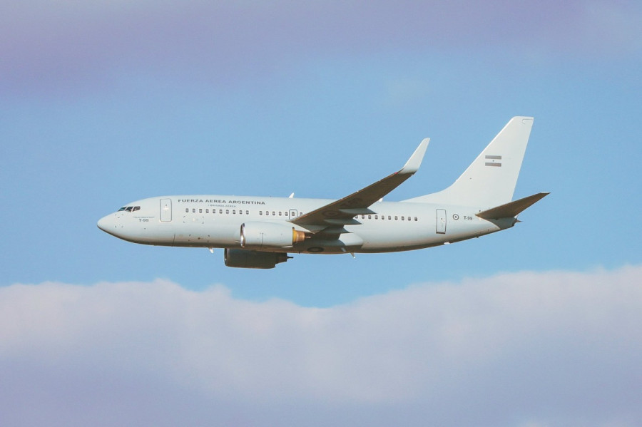 El nuevo Boeing 737-700 de la Fuerza Aérea Argentina. Fotos FAA