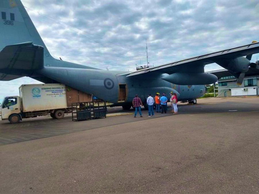 Uno de los dos KC-130H adquiridos por la Fuerza Aérea del Perú. Foto FAP