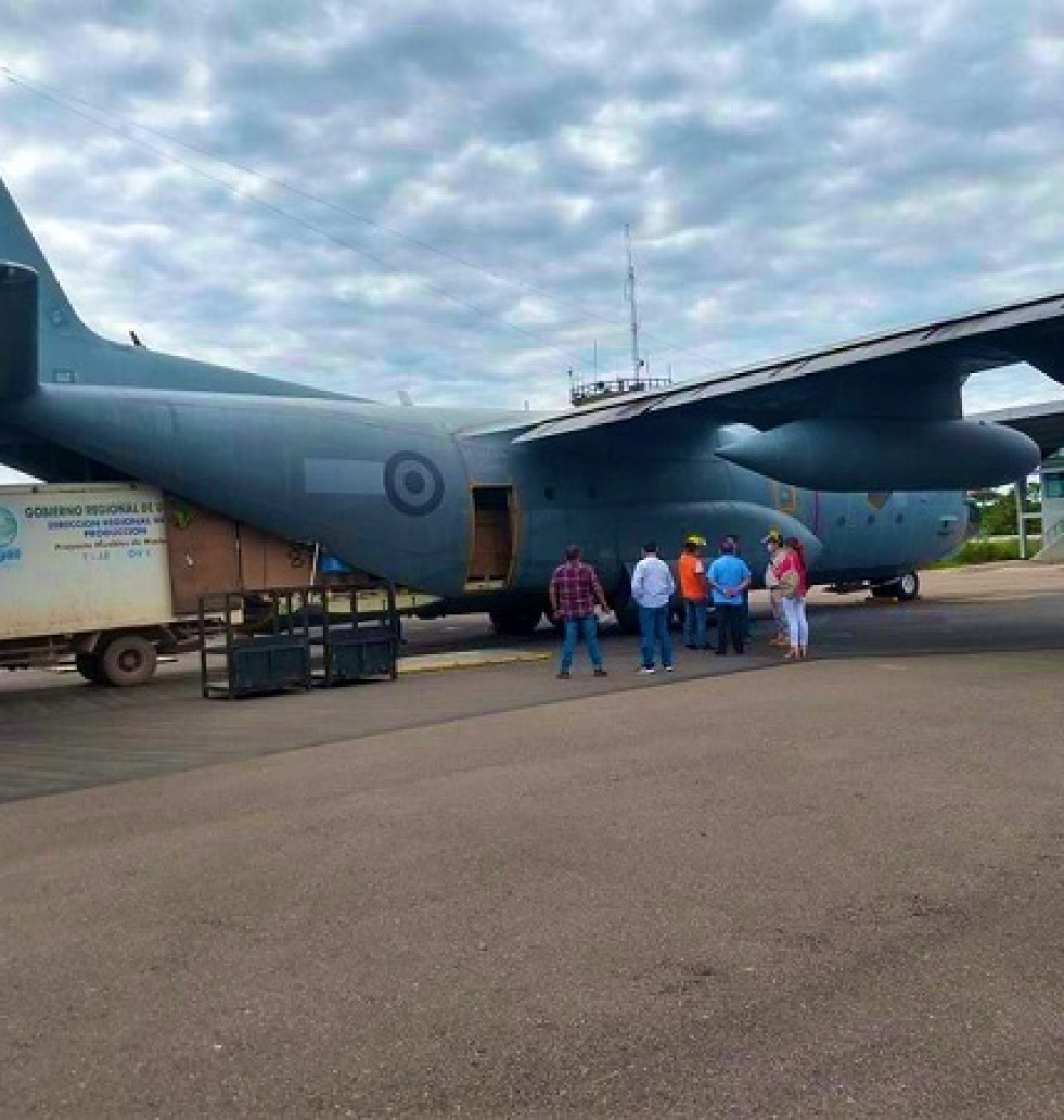 Uno de los dos KC-130H adquiridos por la Fuerza Aérea del Perú. Foto FAP