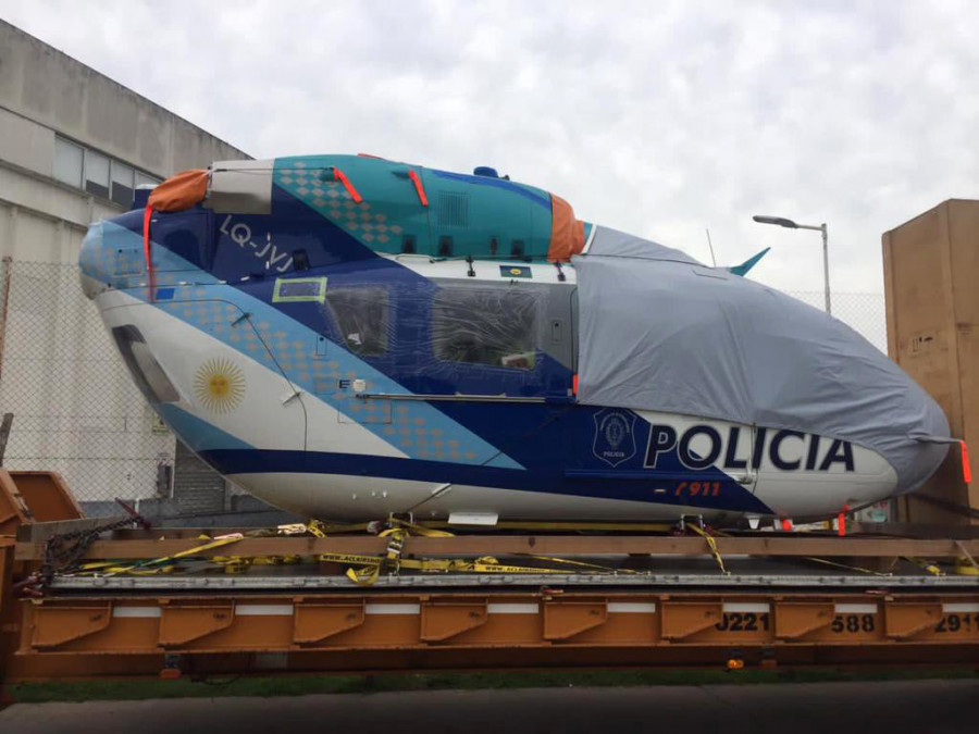 Helicóptero H145E de la Policía Bonaerense. Foto PBA