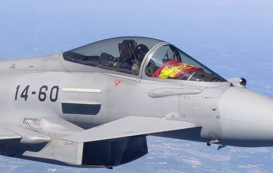 Caza Eurofighter del Ala 14. Foto Ejército del Aire