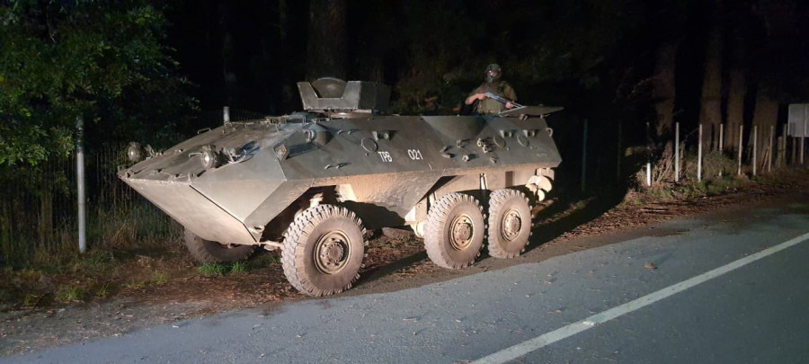 Carabineros de Chile emplea los TPB Mowag Famae Piraña 6x6. Foto Carabineros de Chile
