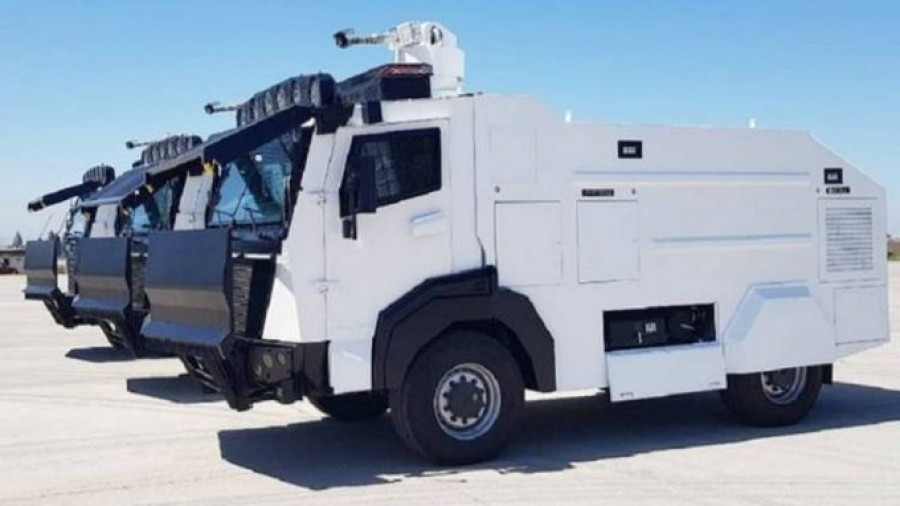 La institución incorporó en 2020 una flota de 12 unidades del carro lanzagua Ejder Toma. Foto Las Últimas Noticias