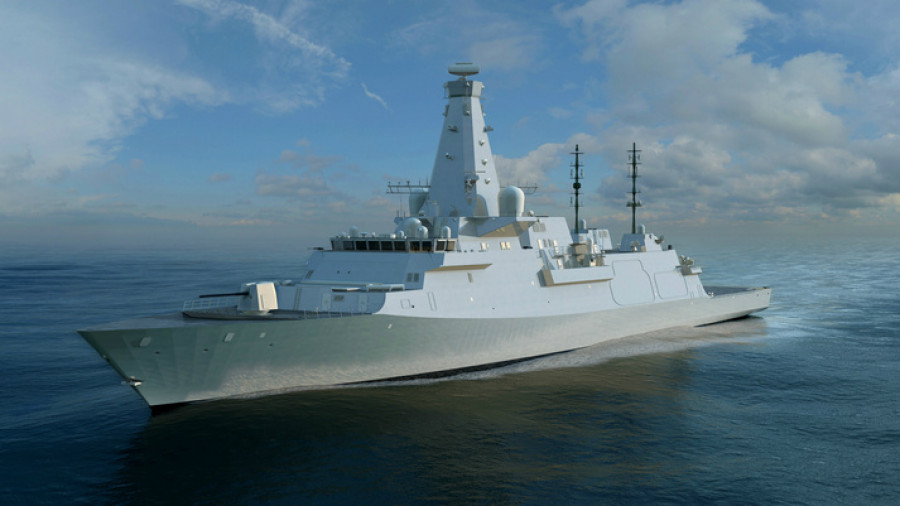 Fragata Tipo 26, en la que se basarán las CSC canadienses. Foto BAE Systems