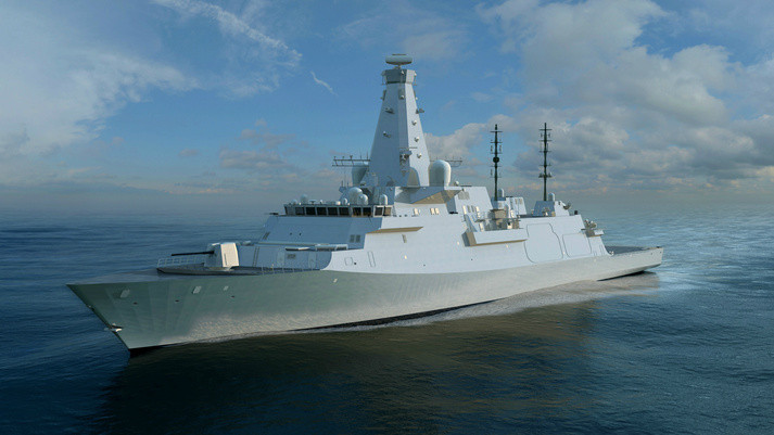 Fragata Tipo 26, en la que se basarán las CSC canadienses. Foto BAE Systems