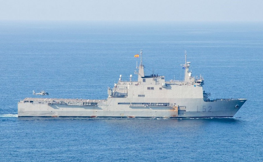 Buque Castilla en la operación Atalanta. Foto Armada