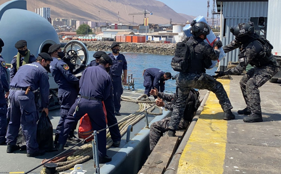 La droga está avaluada en más de 15 millones de dólares. Foto Armada de Chile