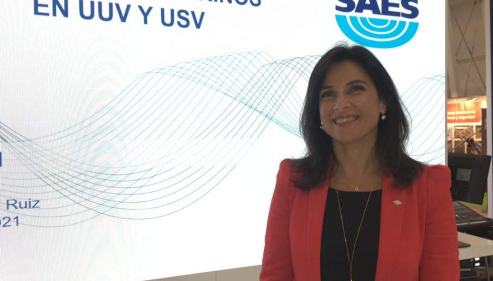 La directora general de SAES, Cristina Abad, en UNVEX 2021.