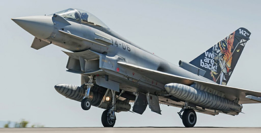 Avión de combate Eurofighter. Foto: Ejército del Aire español