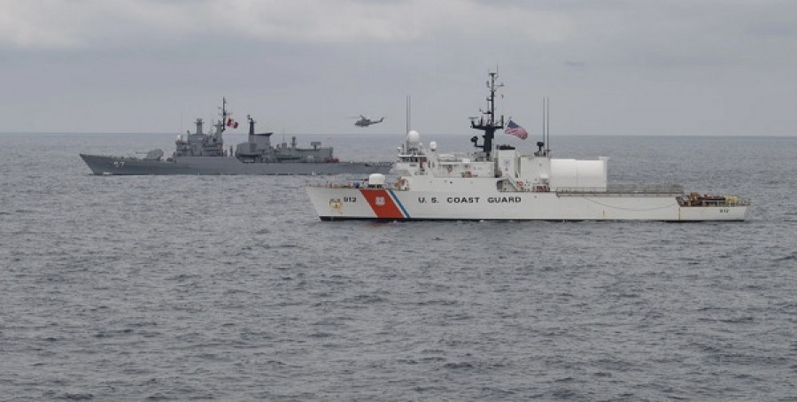BAP Bolognesi y el USCG Legare en Unitas LXI. Foto: Armada de EEUU