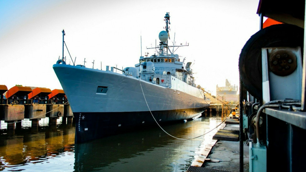La corbeta multipropósito ARA Robinson. Foto: Ministerio de Defensa.