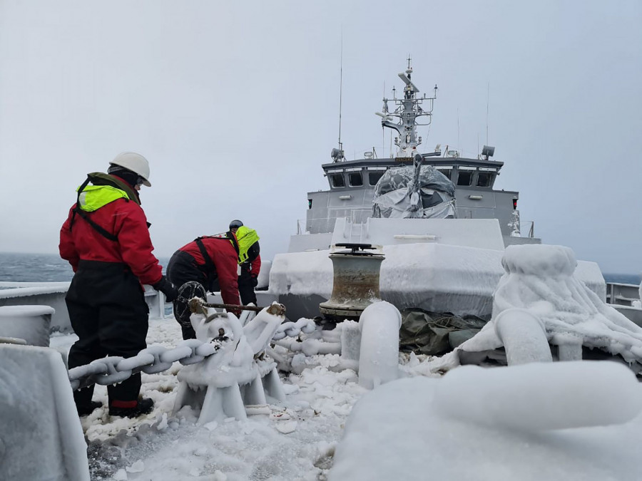 OPV-83 Fuentealba en su último despliegue en la Antártica. Foto: Armada de Chile