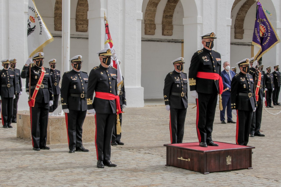 Acto de toma de posesión del general José Luis Souto como comandante del Tercio de Armada. Foto: Armada