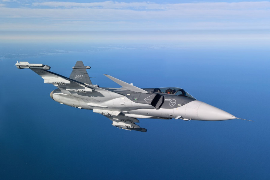 Avión Gripen. Foto: Saab