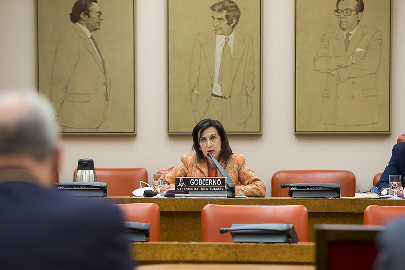 Comparecencia de la ministra de Defensa, Margarita Robles, en el Congreso. Foto: Ministerio de Defensa